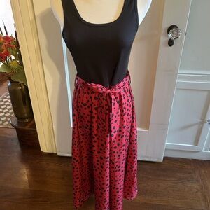 Vintage Vibes Polka Dot Red Skirt